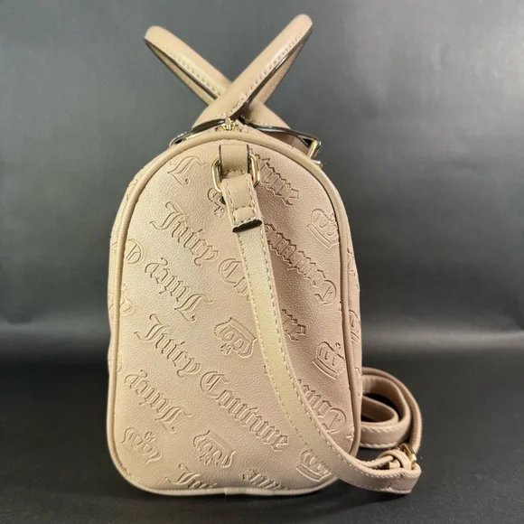 Juicy Couture Not Your Babe Satchel Crossbody Bag Color CAFE - Picture 3 of 7